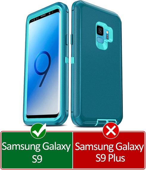 LeYi Compatible for Galaxy S9 Case, Samsung Galaxy S9 Case, 3 in 1 Full Body Shockproof Rubber Dustproof Rugged Defender Protection Case Samsung G...