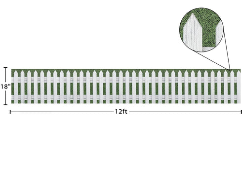 Teacher Created Resources Fun Size White Picket Fence Better Than Paper® Bulletin Board Roll,18 inches x 12 feet...