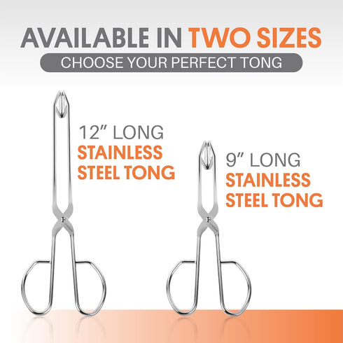 UPIT Kitchen Triangle Tongs for Cooking, Heavy Duty Stainless Steel Scissor-Shaped Serrated Serving Plier for Barbeque, Vegetable, Fruits, Food, M...