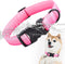 Lionet Paws Waterproof Dog Collar,Gradient Reflective Pink Collar for Small Medium Dog,Safety Buckle Dog Collar for Dog Girl Boy Gift,XS, Neck 8-1...