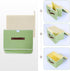 Collapsible Storage Bins with Lids & PU Leather Handles - PP Plastic Board Washable Linen Fabric Storage Box, Foldable Storage Cube for Home Bedro...