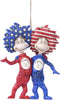 Enesco Dr. Seuss by Jim Shore Thing 1 and Thing 2 Hanging Ornament...