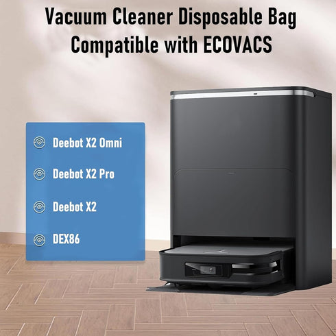 18pcs Accessories Kit for Ecovacs Deebot X2 / X2 Omni / X2 Pro / DEX86 Vacuum Cleaner Replacement Parts, 2 Main Brush, 4 Hepa Filters, 6 Side Brus...