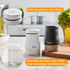 Salt and Pepper Shakers Set, Bivvclaz 5 Ounce Stainless Steel Salt and Pepper Dispenser with Glass Bottom, Cute Salt and Pepper Shakers for Modern...