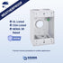 Sigma Electric, White Sigma Engineered Solutions, 14251WH 1/2-Inch 4 Hole 1-Gang Box, No Size...