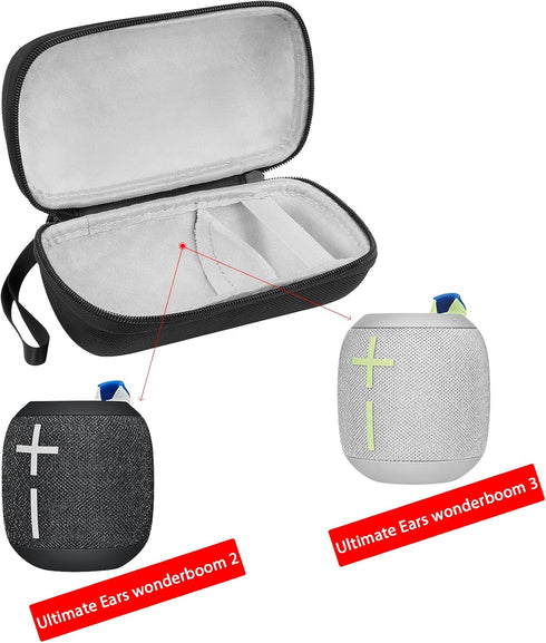 Geekria Shield Speaker Case Compatible with Ultimate Ears Wonderboom 3, 2 Bluetooth Speakers Case Cover, Replacement Hard Shell Portable Speaker P...
