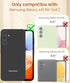 Dretal for Samsung Galaxy A15 5G Case, Screen Protector, 360° Rotatable Ring Holder Magnetic Kickstand,Plated Gold Edge Slim Soft TPU Protective P...