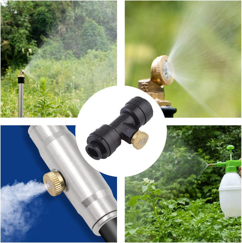 Brass Misting Nozzles for Garden Cooling System 0.019" (0.5 mm) 10/24 UNC (22 PCS) (0.019'')...