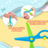 LOVESTOWN Kids Safety Scissors, 4 PCS Blunt Tip Scissor Preschool Training for Toddler & Children, Anti-Pinch Design, Child Hand Eye Coordination ...