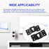 uxcell 5 Pcs Wall-Mounted Speaker Hanging Brackets, 7cm Long Speaker Mounting Clothing Rack Iron Hanger Plate Accessories for Surround Sound Box A...