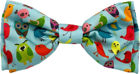 Huxley & Kent Bow Tie for Pets | Yard Birds (Small) | Velcro Bow Tie Collar Attachment | Fun Bow Ties for Dogs & Cats | Cute, Comfortable, and Dur...