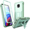 ExoGuard for Moto G Power 2021 Case, Rubber Shockproof Full-Body Cover Case Built-in Screen Protector and Kickstand (Green)...