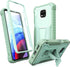 ExoGuard for Moto G Power 2021 Case, Rubber Shockproof Full-Body Cover Case Built-in Screen Protector and Kickstand (Green)...
