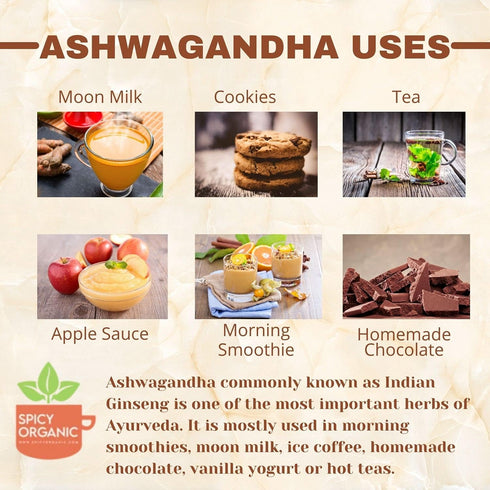 Ashwagandha Root Powder 4 oz. – Pure and Raw Indian Ginseng (Withania Somnifera) - A Versatile Alternative for Supplements, Herbal Teas, and More,...