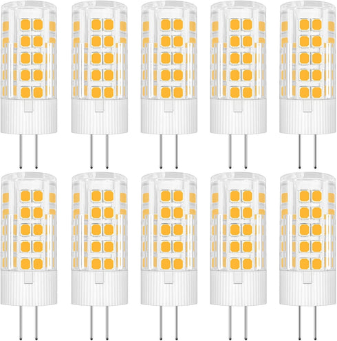 G4 LED Bulbs 110V-130V (Not Low Voltage 12V) G4 Bi-Pin Base Spotlight Lighting Dimmable 5W Warm White 3000K Replace 45W G4 Halogen Lamp, for Under...