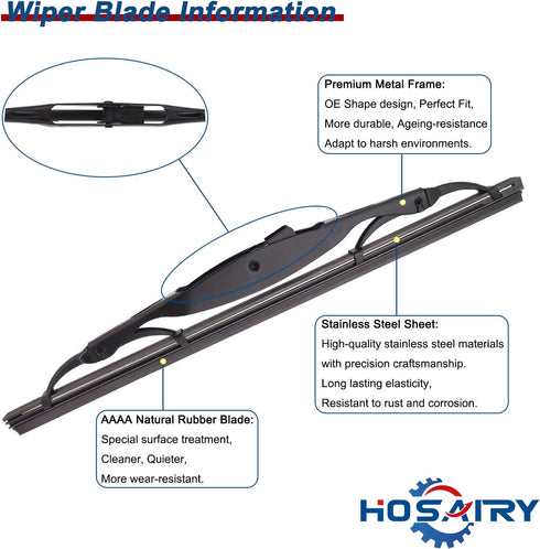Rear Windshield Wiper Blade for Chevrolet Trax 13-22, for Jeep compass 07-16, for Jeep Patriot 07-15, for Honda CR-V 02-06, for Ford Escape Focus ...