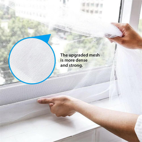 200X150cm Magnetic Window Screen DIY Screen Window with Tape Anti-Insect Bug Mosquito Door Curtain Net Mesh...