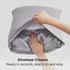 Bedsure King Size Satin Pillowcase Set of 2 - Dark Grey Pillow Covers for Hair and Skin with Envelope Closure, Similar to Silk Pillow Cases, Gifts...