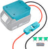 Upgraded 18V Battery Adapter for Makita 18V Battery Adapter All-in-one Design of The Fuse and Switch Power Tool Battery Converter Kit 14 Gauge wit...