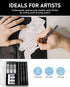 Nicpro 0.5 mm Mechanical Pencil Set with Case, 3PCS MP2000 Metal Artist Mechanical Pencil With 6 Tube HB Lead Refills, Eraser, Weatherproof Barrel...