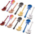 DEAYOU 14 Pieces Guitar Coffee Spoons, 18/10 Stainless Steel Small Spoon, 4.7 Inch Creative Demitasse Espresso Spoons for Dessert, Ice Cream, Tea,...