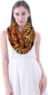 Lina & Lily Tiger Animal Print Women's Infinity Scarf Lightweight...