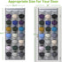 Unjumbly Baseball Hat Rack, 24 Pocket Over-The-Door Hat Organizer with Clear Deep Pockets to Display Baseball Caps Collection, Complete with 3 Ove...
