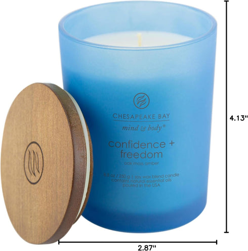 Chesapeake Bay Candle Scented Candle, Confidence + Freedom (Oak Moss Amber), Medium, Home Décor...