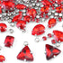 Sew On Rhinestones, OEMOO 130PCS Sew On Glass Rhinestone Metal Back Prong Setting Sewing Claw Rhinestone Mixed Shapes for Dress, Bag, Dance Costum...