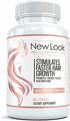 New Look Hair Growth Support Vitamins for Women and Men | Clinical Strength Supplement for Hair Loss | Supports Thicker, Fuller Hair with Biotin -...
