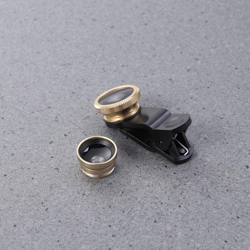 Kit Portable Fish and S/Mobile Accessories Macro On Camera, Universal Clip-on Lens Phone Compatible Kits Kit, Camera Wide - Lens, Phones Optics Ey...