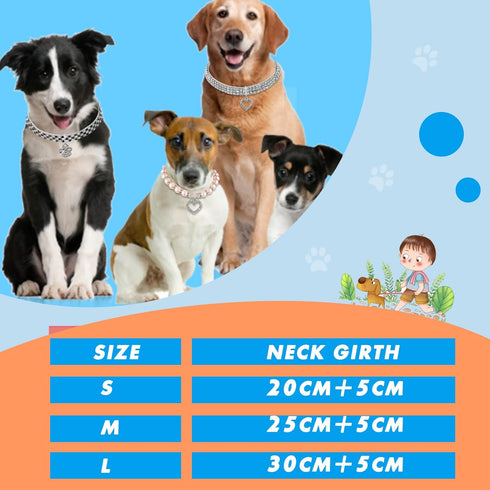 4 Pcs Pearl Dog Collar Necklaces Small Dogs Cats Rhinestones Collar Necklace Set, Crystal Pet Puppy Dog Necklace Adjustable Dog Jewelry for Pet Sm...