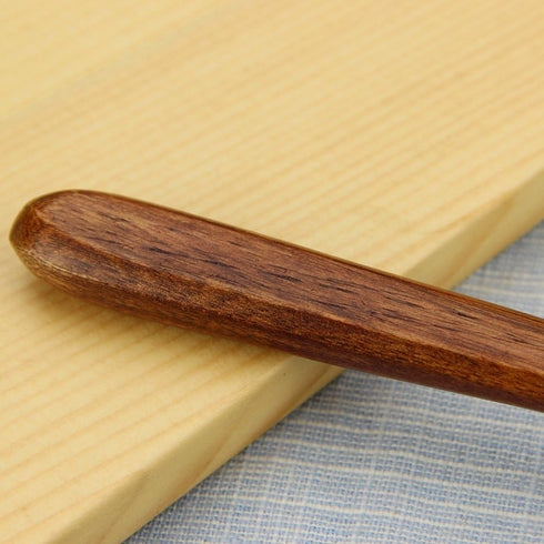 Long Spoons Wooden, 5 Pieces Korean Style 10.9 inches 100% Natural Wood Long Handle Round Spoons for Soup Mixing Stirrer Kitchen Tools Utensils, F...