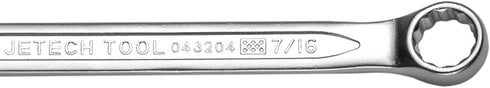 Jetech 7/16 Inch Combination Wrench, Industrial Grade Cr-V Steel Spanners with Precise 12 Point Opening, Off-Corners Design...