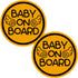 TOTOMO Baby on Board Magnet - (Set of 2) Safety Caution Decal Sign Magnets for Cars Bumpers - Baby Angel ALI-030...