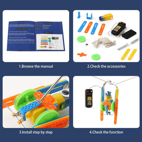 STEM Robotics Science Kits, Crafts for Boys 6-8 Girls 8-12, Robot Building Kit for Kids 8-10, Electronic Science Experiments Activities, Engineeri...