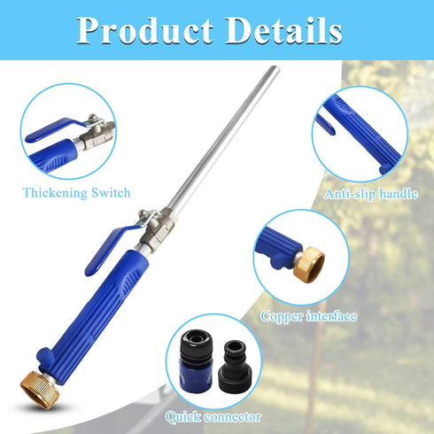 2024 Upgraded Jet Nozzle for Garden Hose, Jet Nozzle High Pressure Hose Nozzle, Jet High Pressure Washer Tools with Quick Connectors?2-in-1 Jet No...