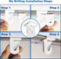 White Suspended Ceiling Hooks 10 Pairs Metal Ceiling Hanging Hook,Ceiling Grid Clips for Offices Home Plants Decorations,T-Bar Suspended Ceiling H...