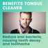 Tongue Scraper for Adults Plastic Tongue Cleaner 2 Size in 1 - Tongue Scraper for Kids - Tongue Scraper Breathrx plastic, Bad Breath Treatment for...