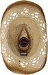 Shapeable Toyo Straw Cowboy Hat w/Beaded Trim Band, Western Cowgirl, Natural, One Size...