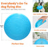 Indestructible Dog Flying Discs,Interactive Rubber Flyer Dog Toys,Put Cloth in Middle for Durability,Glow at Night,9 inch for Medium/Large Dogs.(Y...