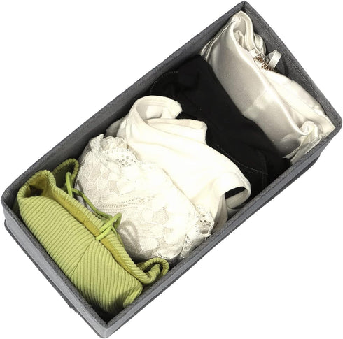 Sock Drawer Organizer Set of 3 Storage Boxes, Underwear Organizer Dividers, Dresser Drawer Dividers for Clothes, Closet Cabinet Organizer for Bra ...