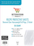 Better Kitchen Products Recipe Card Protective Sheets for 4" x 6" Cards, Letter Size 8.5" x 11" 2-Up Sheets, 50 Pack, Heavyweight, Diamond Clear, ...