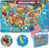 Kids Puzzle Toy Puzzles for Kids Ages 4-8 USA Map Floor Puzzle Raising Children Recognition &Promotes Hand-Eye Coordinatio (46Pcs)...