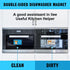 Cute Cartoon Animal Clean Dirty Dishwasher Magnet, Refrigerator Washing Machine Magnet Double Sided Kitchen Reversible Dish Washer Sign, Apartment...