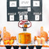 Basketball Cake Topper Happy Birthday Sign Cake Decorations for Basketball Ball Player Scene Sport Net Court Themed Man Women Boy Girl Birthday Pa...