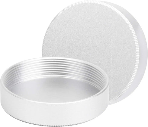 Lens Rear for M39 Mount Camera Portable Metal Protective Cover Camera Accessory Parts Aluminum Alloy Lightweight Strong and Reliable Silver 2Packs...