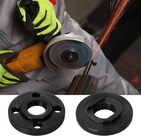 7PCS Angle Grinder Nut Angle Grinder Wrench Kit 5/8-11 Flange Metal Lock Nut with Spanner for Compatible with Dewalt Milwaukee Makita 193465-4 Met...