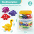 Matching Number Counting Dinosaur Toys with Double-Sided 1 2 3 Number Preschool Learning Sensory Sorting Educational Montessori Toy Sets for Kids ...