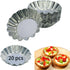MYStar 3.15" (8 cm) Fluted Design Round Shape Non-stick Aluminum Tart Mold, Mini Pie Tin, Tartlet Pan, set of 20...